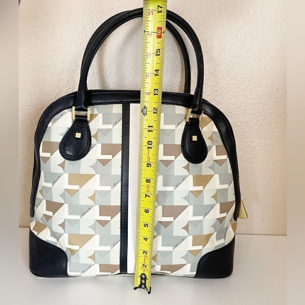 L.A.M.B. by Gwen Stefani Y2K Marsala Cambridge bowling bag style handbag - Picture 9 of 16